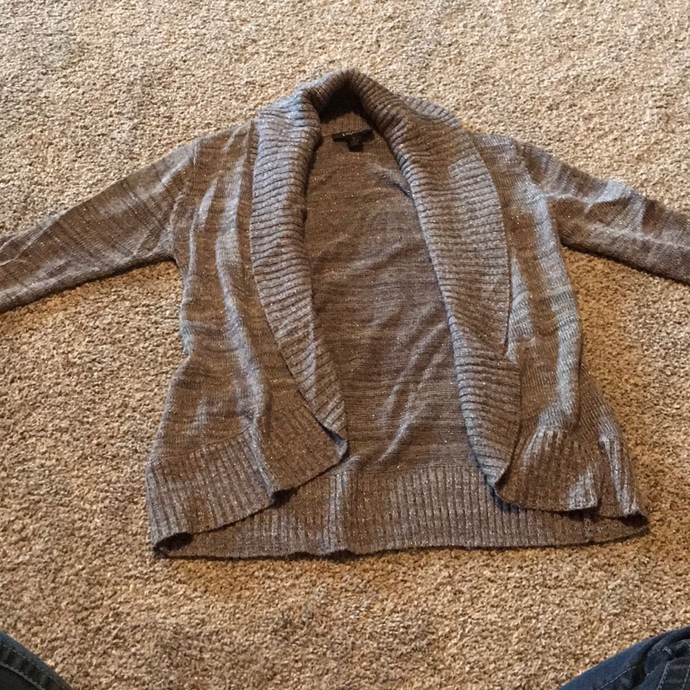 Sparkly gray sweater